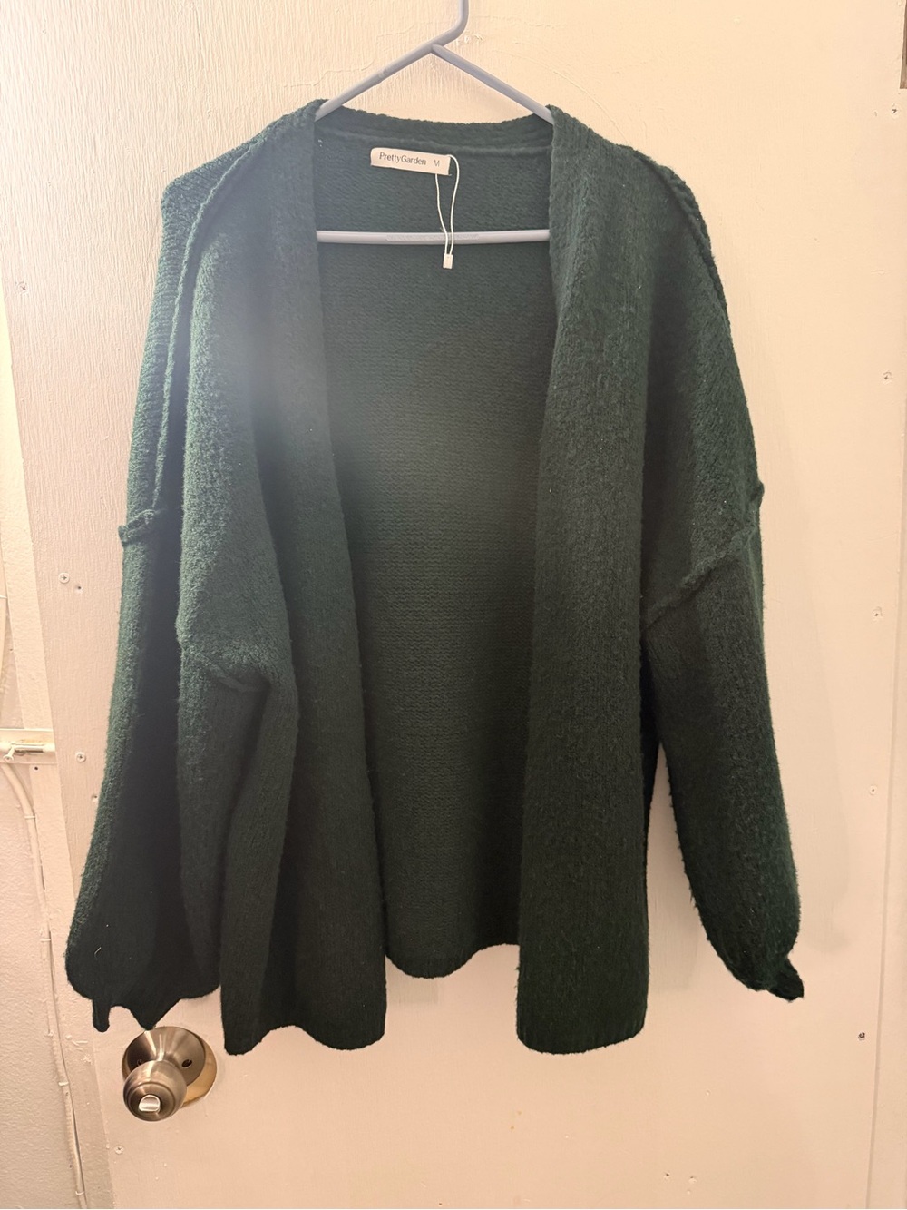 Dark Green Women's Cardigan Sweater